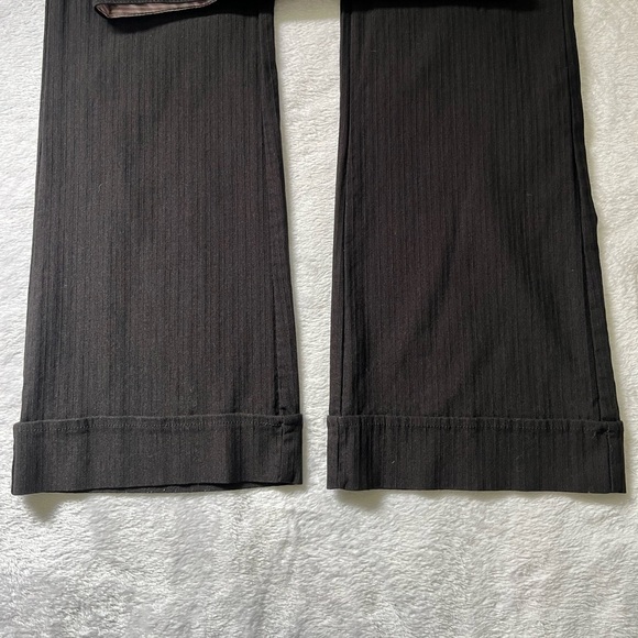 Joe Benbasset Low Rise Pinstripe Y2K Pants Size 5 Black 9435317F - Picture 9 of 11